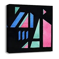 Canvas Wall Art Abstract Color Canvas Prints Home Artwork Decoration for Living Room,Bedroom - 12x12 inches