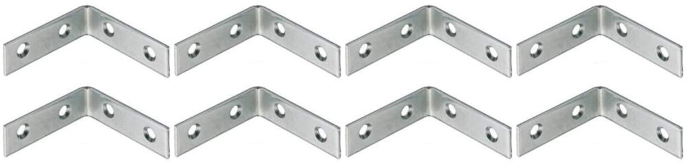 50x50x16mm 90 Degree Right Angle Metal L Shaped Bracket Corner Brace Fixing Shelf Support Repair x8