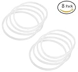 Podoy Bullet Blender for Magic Juicer 250W MB1001 Gasket White Rubber Gear Seal Rings (Pack of 8)