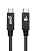 IOGEAR Smart USB-C to USB-C USB-If Certified 10Gbps (3.Feet/1 Meter) Cable with E-Marker, G2LU3CCM01E