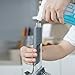 Dish Brush with Handle, JEHONN Dish Scrubber with Soap Dispenser Kitchen Brush for Pot Pan Sink and 2 Sponge Refill