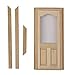 Dollhouse Miniature Wooden Door Unpainted