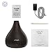 VAVA 2-in-1 Diffuser Essential Oil Compatible, Aroma Wood Grain Ultrasonic Cool Mist Humidifiers for Bedroom Office Home Nursery Yoga Spa, No Light Disturb-(1.2L/0.3 Gallon, US 110V), Brown