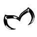 Black Evil M for Mazda Rear Trunk Metal Emblem Badge Logo
