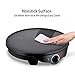 JYDMIX Crepe Maker Machine | Nonstick 12’’ 1300W Electric Pancake Maker - Batter Spreader, Wooden Spatula for Roti, Blintzes, Eggs, Dosa, Lefse - Temperature Control, Portable, Easy Clean