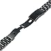 Pebble 2 Watch Band, Threeeggs Stainless Steel Watch Bands Strap for Pebble 2 Smartwatch (Black)