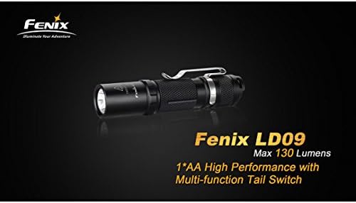 Fenix LD09 Cree XP-E2 4-Mode 130 Lumens LED Flashlight 1*AA