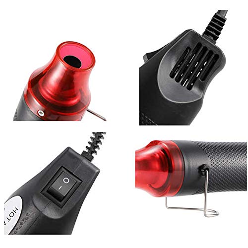 LDK Mini Heat Gun, Electric Phone Repair Tool Compact Hot Air Gun for DIY Shrink Wrap Drying Paint Embossing 110V 300W