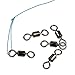 Goture SHELURE Rolling Barrel Swivels For Fishing ,162LB to 1323LB (Pack of 100)