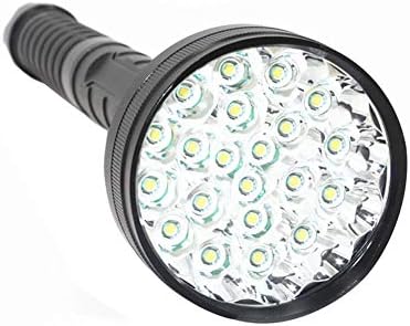 Yaxuan 21 Lights T6 Flashlight High Power 20000 Lumens LED Glare Flashlight Hunting Exploration Flashlight Torch Lamp for Hiking, Camping and Outdoor Activities