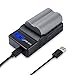TOP-MAX 2-Pack EN-EL3e Battery with USB Charger LCD Screen for Nikon D80 D30 D50 D70 D70S D90 D100 D200 D300 D300S D700
