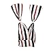 Carede Twist Bow Wire Headbands Head Wrap Fashion Bowknot Polka Dot Lattice Floral Printed Rabbit ear Wire Hairbands Hair Holder Hair Accessory for Women and Girls,Pack of 9