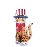 Patriotic 4th of July Animal Garden Stakes, Cat