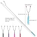 MdSiY Marshmallow Roasting Sticks & Hot Dog Smores Forks for BBQ, Fire Pit, Bonfire. Set of 5 Multi Color Safe for Kids Extendable Skewers 34