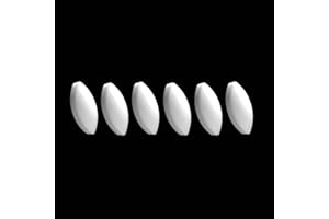 LABALPHA 6Pcs PTFE Magnetic Stirrer Mixer Stir Bar, Magnetic Stir Bar, Olive Shape, 30mm/1.18 inch Length