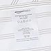 Amazon Basics Lightweight Super Soft Easy Care Microfiber 4 Piece Bed Sheet Set with 14-Inch Deep Pockets, Queen, Taupe Stripe, Striped