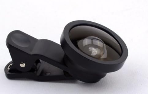 Zoome Wide Angle Professional Phone Camera Lens for iPhone X, 10, 8, 7, 6s, 6, 5s &amp; Samsung &amp; Smartphone (Black)