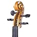 Cecilio L4/4CEVN-L2Y Left-Handed Solid Wood Yellow Maple Metallic Electric Violin with Ebony Fittings in Style 2 (Full Size)