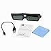Foluu 3D Glasses DLP Active Shutter 3D Glasses Rechargeable Hi-Brightness Contrast Compatible with All 3D DLP Projectors