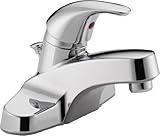 Peerless Single-Handle Centerset Bathroom Faucet with Pop-Up Drain Assembly, Chrome P136LF