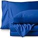 Bare Home Queen Sheet Set - Luxury 1800 Ultra-Soft Microfiber Bed Sheets - Double Brushed - Deep Pockets - Easy Fit - 4 Piece Set - Bedding Sheets & Pillowcases (Queen, Medium Blue)
