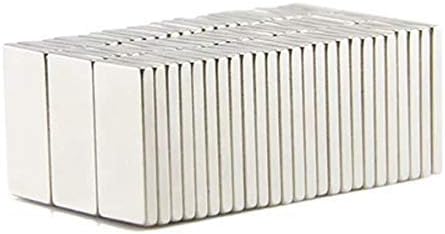 MCM Magnetics 20x10x2mm 30-Piece Rectangular Magnets Ideal for refrigerators, handicraft projects, whiteboards, DIY projects, office magnets - Map Square ma