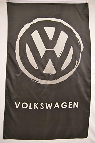 Volkswagen Vertical Car Flag 5' x 3' Indoor Outdoor Deluxe Auto Banner