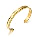 Areke Stainless Steel Cuff Bracelets for Women Girls High Polished Bracelet Bangle Color Gold+Rose Gold+Silver
