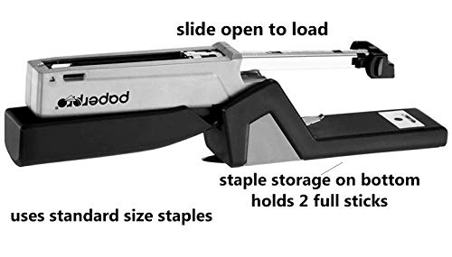 PaperPro Compact Desktop Stapler, Black and Gray