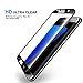 Ucharm 3D Curved Full Coverage Tempered Glass Screen Protector for Samsung Galaxy S7 Edge (1 Pack, Black)