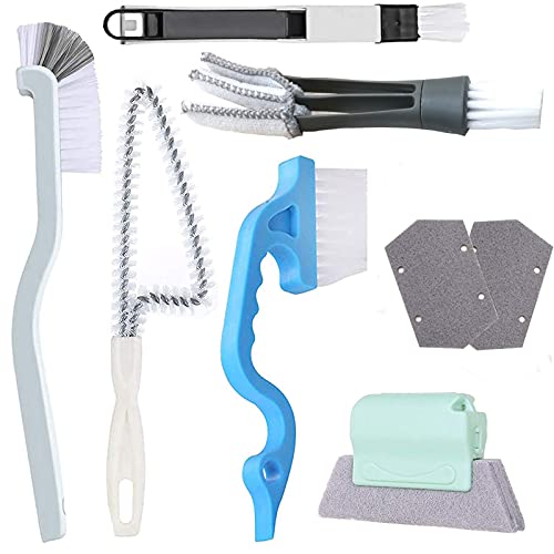 SHEYNIAN Window Sill Cleaner Tool Hand Held Groove Gap Cleaning Brush