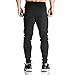 Donhobo Men's Elastic Cuffed Casual Drawstring Training Jogger Athletic Pants Sweatpants