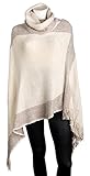 Sportoli™ Women's Thick Warm Knitted Winter Shawl Cape Poncho Wrap with Cowl Neck