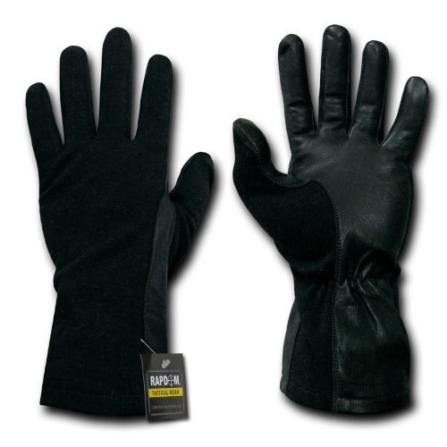 RAPDOM Tactical Nomex Flight Gloves, Black, Medium - Thumbnail 2