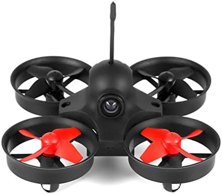 Quadcopter Drone, OCDAY Mini RC Helicopter Drone 5.8G 25mW PoKe FPV Indoor Mini UFO Quadcopter Drone Headless Mode Remote Control With Camera Black &amp; Red