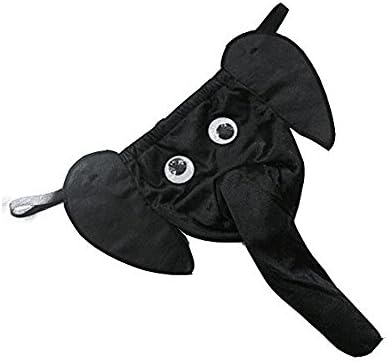 Geoot Men's Hot Cartoon Elephant Pattern Funny G-String Sexy Underwear T-Back