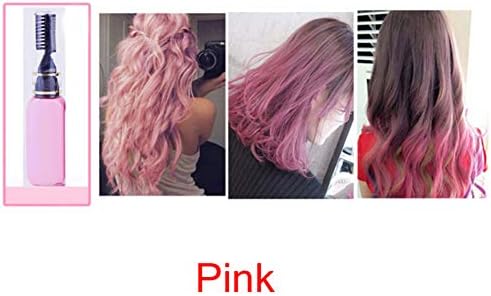WliYaGg 15ml Temporary Non-toxic Color Hair Dye Unisex Cosplay DIY Salon Hair Mascara - Pink