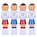 Hotusi 4Pcs Rod Foosball Soccer Table Football Men Player Replacement Parts(Red+Blue)