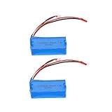 GoolRC 2Pcs 7.4V 1500mAh Rechargeable Li Battery for Double Horse 9118 MJX T23/F45 RC Helicopter Toys