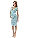 PattyBoutik Mama V Neck Maternity Print Dress