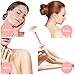 Rose Quartz Roller & Gua Sha Tools Set, Real Jade Roller For Face Neck Eyes Massage-Anti Aging Rejuvenate Skin Jade Facial Roller for Wrinkles, Dark Circles, Puffiness