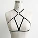 Gotd Sexy Women Ladies Hollow Strappy Bra Cage Crop Top Bustier Tops (L, Black)