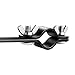 Donner Drum Sticks Holder, Nylon Drumstick Bag Removable, Clamp-On Lockable Aluminum Alloy Heavy Duty Clamp for Drumsticks Mallets Up to 10 Pairs, Black