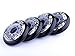 8-pack, Cougar Inline Skate/Rollerblade Wheels (Jet Black, 76mm)