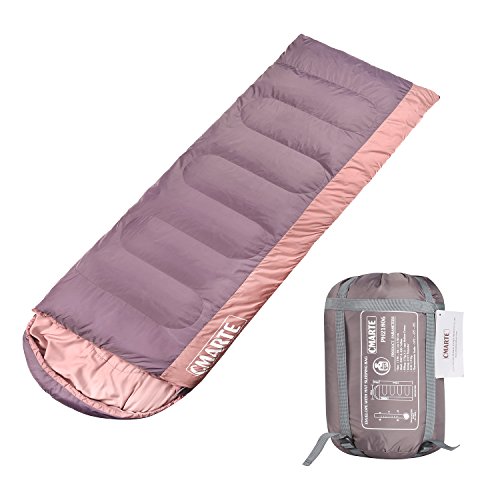 cmarte 4 Seasons Backpacking Cotton Sleeping Bag, Portable Outdoor Hiking Camping Sleeping Bag Men/Women … (X-Large)