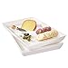 Avant 15" x 10" Plastic Serving Tray | set of 3 White primary