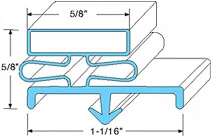 Kolpak K-0988-3 Magnetic Door Gaskets 3-Sided for Freezers/Coolers/Refrigerators 36" x 79-3/4"