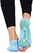 FitLeaf Toeless BAMBOO Yoga Socks, Non-Slip Grip for Pilates, Barre 2 PAIRS (Women 5-10 / Men 4-9, Pink and Blue)