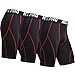 Neleus Men's 3 Pack Sport Compression Shorts