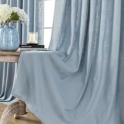 Joydeco Light Blue Curtains Dusty Blue